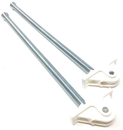 Lot de 2 guides pour volet roulant avec transmission supérieure et cordon / ressort 250 mm