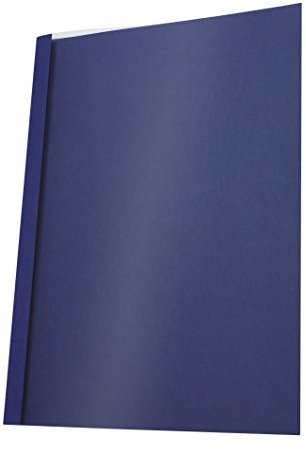 Pavo - Thermobindemappe A4-3 mm - Transparent/blau - 25 Stück
