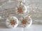 Jingle Bells Lauscha Christbaumkugel Christstern Taler rund 3Stück per Box