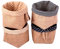 MARGUERASW 4 Mini-Korb/Aufbewahrungstasche aus Jute, Stück hängende Aufbewahrungstasche aus Baumwolle Leinen Aufbewahrungstasche Deko-Müllbeutel faltbar Aufbewahrungstasche mit