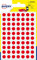 Avery PSA08R Schutzhülle de 490 Pastilles Durchmesser 8 mm A6 rot