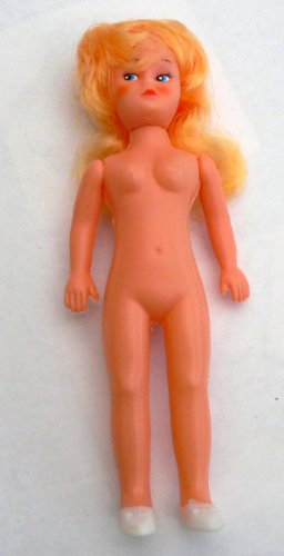 Monika Bastelpuppe 18 cm mit Haar und gemalten Augen