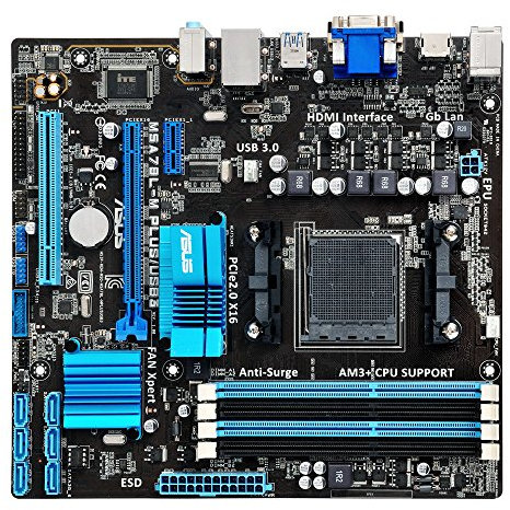 Asus M5A78L-M/USB3 - Placa base (AM3+ µATX, AMD 760G/SB170, memoria 4x DDR3, 6x SATA 3Gb/s, 2x USB 3.0, 4x USB 2.0, PCIe 2.0)
