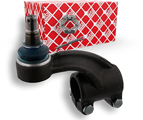 febi bilstein 01909 Spurstangenendstück mit Kronenmutter und Splint, 1 Stück