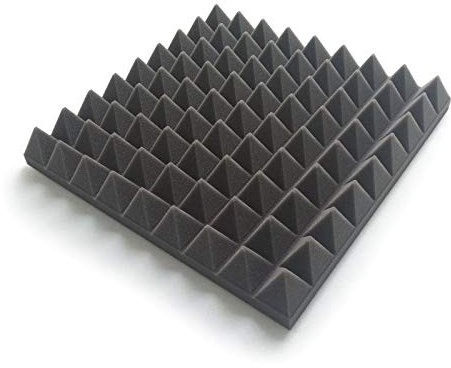 Pro Acoustic AFP305 Sound Proofing Panels – 24-Pcs Pack Acoustic Foam Panels – Soundproofing Acoustic Panels for Studio, Home, Cinema – Fireproof Noise-Cancelling Foam Wedges – 305 x 305 x 45mm