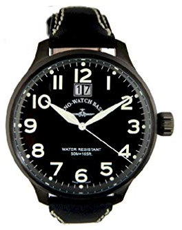 Zeno-Watch Herrenuhr - Super Oversized Big Date Black - 6221-7003Q-bk-a1