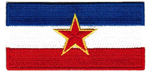 Yugoslavia Pre-War Flag Embroidered Patch Iron-On Baltic National Emblem
