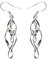 MYA art Premium Damen Ohrringe Hängend 925 Silber Spirale Ohrhänger Hängende Silberohrringe mit Tropfen Anhänger MYASIOHR-2