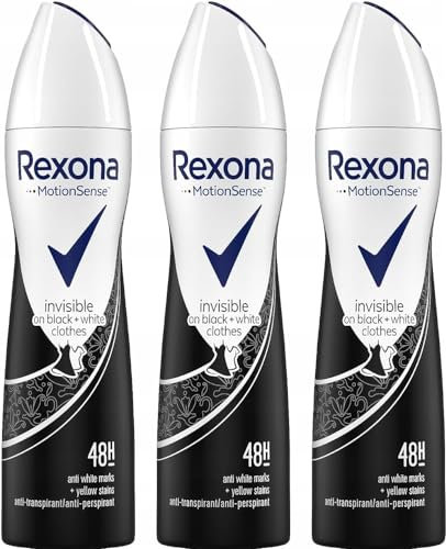3 x REXONA Women Deospray Invisible on black + white clothes - 150ml
