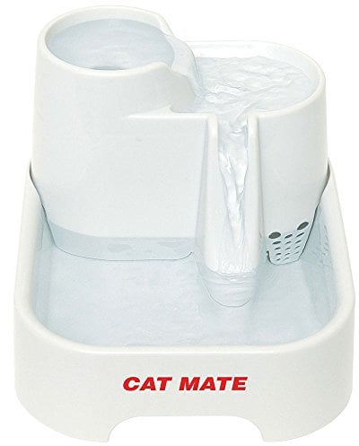 Cat Mate Trinkbrunnen für Katzen und kleine Hunde, 2 Liter, Weiß