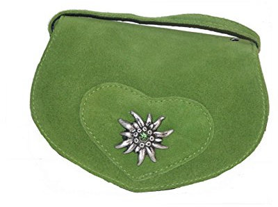 Kabe Damen Trachtentasche velour Farbe: hellgrün