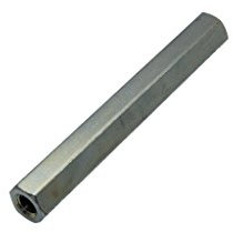 10X 1213X80 Distanzmuffe mit Gewinde Innengew: M8 80mm sechskant Stahl DREMEC