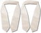 Bestlivings Raffhalter 2er Pack inkl. Befestigungsösen für Gardinen (Beige), viele Farben erhältlich