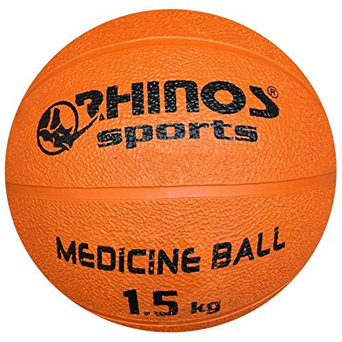 RHINOS sports Medizinball, Gymnastikball 1,5 kg | orange