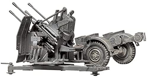 Tamiya 300035091 - 1:35 WWII Deutsche Flakvierling 38, 20 mm, Unlackiert