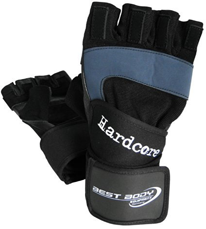 Best Body Nutrition Herren Hard Core Super Grip Handschuhe, Schwarz, Größe XXL