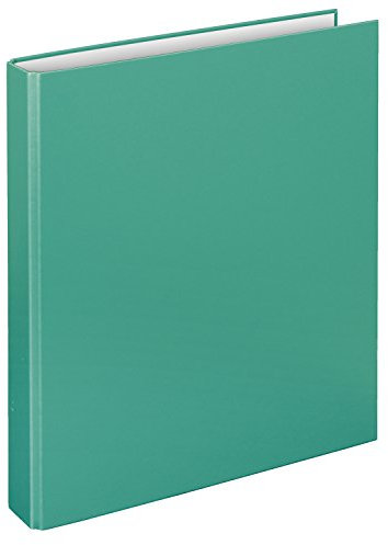 VELOFLEX 1141042 - Ringbuch Basic, DIN A4, 1 Stück, türkis, Füllhöhe 25 mm, Ringordner mit 2 Ring-Mechanik, Ordner schmal