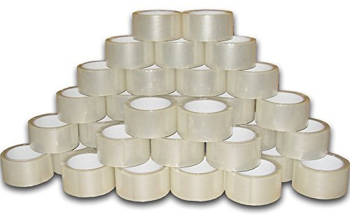 Timtina® 6 Rollen Paketband Klebeband transparent Packband (6 Rollen, Transparent)