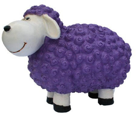 colourliving Dekofigur Schaf Helma lila Bunte Dekoration Nicht nur für den Garten