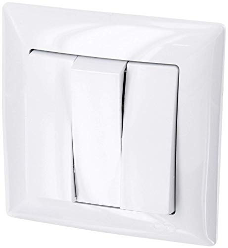 Interruptor triple empotrable, todo en uno, serie G1 blanco puro