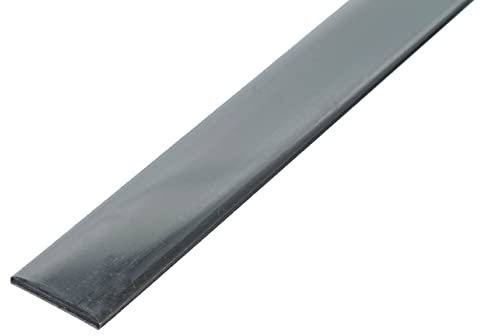 Alberts 485344 Perfil lleno plano, Acero inoxidable, 1000 x 20 x 2 mm