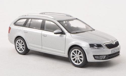 Skoda Octavia III Combi, silber , 2013, Modellauto, Fertigmodell, Abrex 1:43