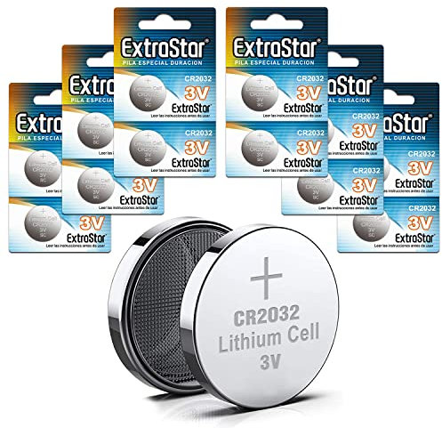 EXTRASTAR Varta Lithium-Knopfzellen, 3 V, Power on Demand CR2032, 12 Stück