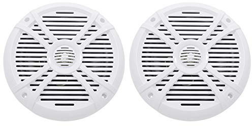 Rockville Pair RMSTS80W 1000W 8 Marine Boat Speakers, 4 Ohm, Waterproof, UV-Resistant, PEI Dome Tweeter for Boats and Outdoor Use