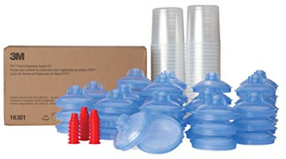 3M PPS (Original Series) Paint Spray Gun with 50 Cup Lids and Liners Kit, 16301, Standard, 22 oz, 125-micron Filter, Use w/Paint Gun for Cars, Furniture, Home, 20 Sealing Plugs, Factory