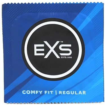 EXS | Regular Kondome | Naturlatex & Silikon geschmiert | Vegan | 144er-Pack