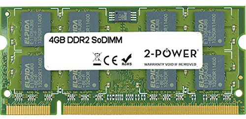 2-Power MEM4303A Memory Module 4 GB DDR2 800 MHz Memory Module 4 GB 1 x 4 GB DDR2 800 MHz 200-pin SO-DIMM Green