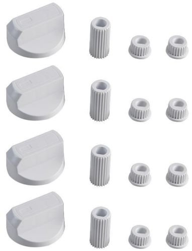 KGASUPPLIES Creda Universal White Control Knobs for Ovens, Cookers and Hobs (Pack of 4)