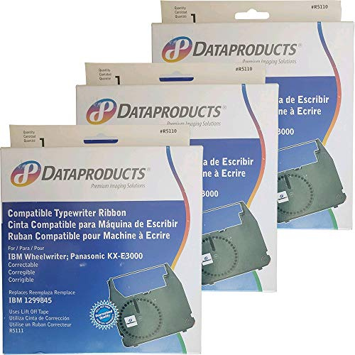 3 x Dataproducts # R5110 Schreibmaschine Farbband für die IBM Wheelwriter; Panasonic kx-e3000 (ersetzt IBM 1299845, Lift Off Tape r5111 verwendet)