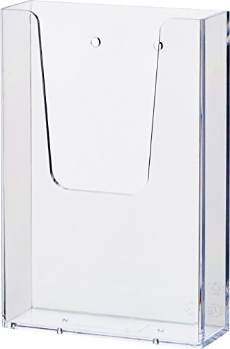 helit H2350002 - the help wall Wandprospekthalter 1 x 1/3 DIN A6, transparent, 1 Stück
