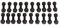 Raceface Race Face Chester Pedalstift-Set, Schwarz