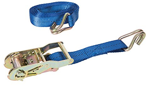 Silverline Ratchet Tie Down Strap J-Hook 4m x 30mm - Rated 400kg Capacity 800kg (350060)
