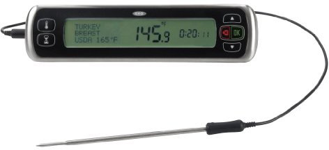 OXO Good Grips Chef's Digital Leave-in Thermometer, Stainless Steel
