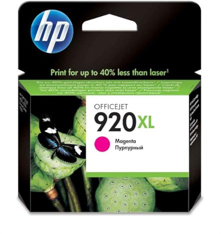 HP 920XL Magenta Officejet Ink Cartridge Original-Tintenpatrone für Drucker (Original, Tinte auf Pigmentbasis, Magenta, HP Officejet 6000/7000/6500/6500A, 1 Stück(e), Tintenstrahldrucker