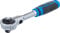 BGS 113 | Umschaltknarre mit Kugelkopf | feinverzahnt | 10 mm (3/8) | Schwenkkopf | ergonomisch | rutschfest | Knarre | Ratsche