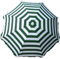 Greenbay Parasol Ø 180 cm inclinable pour Patio Jardin Balcon Piscine Plage Rond Sunscreen Rayures Blanches Vertes