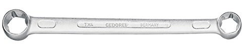 GEDORE TX-4 E14xE18 Doppelringschlüssel; Gerade Design; Für Außen TX-Schrauben; Professionelles Handwerkzeug; Langlebig & Präzise