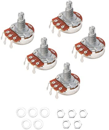 B500 K Ohm Big Kontrolle Potentiometer Elektro Bass Gitarre Audio Ton Topf 5 Stück