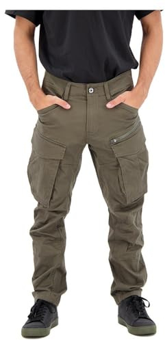 Rovic Zip 3D Straight Tapered Fit Cargo Pants, Gs Grey, 33W x 30L