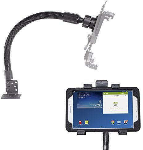 iBOLT TabDock FlexPro - Heavy Duty Floor mount for all 7 - 10 tablets (iPad, Nexus, Samsung Galaxy Tab) For Cars, Vans, Large Trucks : Great For Telematics and Fleets