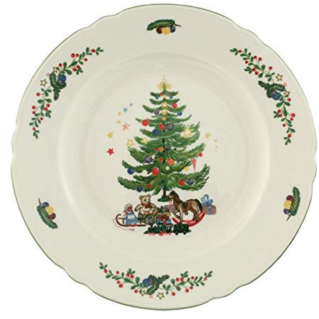Seltmann Weiden Marie Luise – 001.291068 Navidad Plato llano redondo, color verde/multicolor