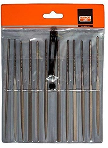 Bahco 2-472-16-1-0 - Juego 12 Limas Aguja 16 Cm Entrefina