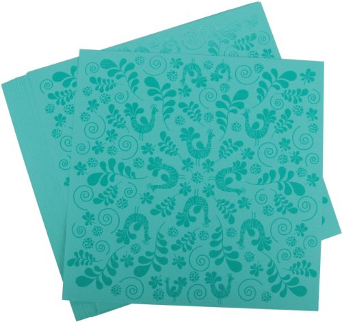 Bazzill Basics Paper 12 x 12-inch CLR Fancy Bird Navajo Cardstock, Pack of 15