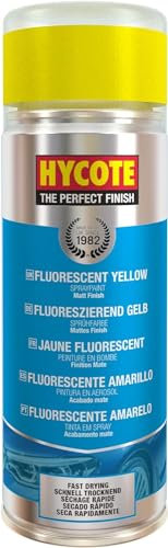 Hycote Fast Drying Aerosol Car Spray Paint, Fluorescent Yellow, 400 ml