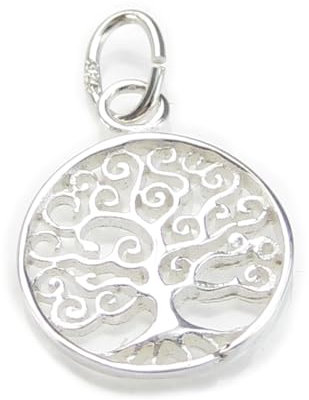 Tree of life tiny sterling silver charm .925 x 1 Trees charms