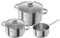 ZWILLING Joy Kochtopf-Set, 3-teilig, 2 Deckel, Induktionsgeeignet, Edelstahl
